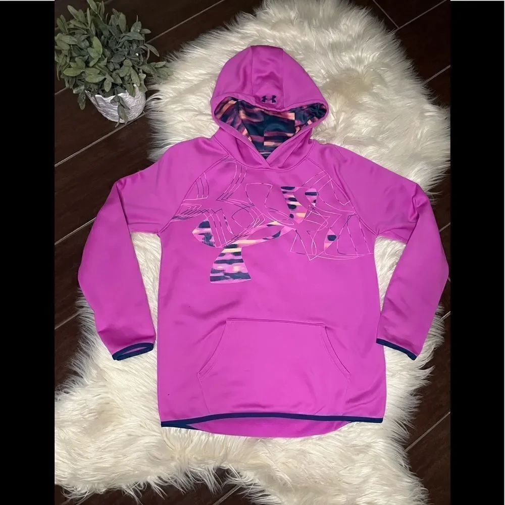 Under Armour fushia hoodie sz XL